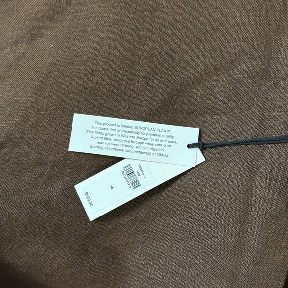 NWT! Banana Republic Espresso Brown Mid-Rise Kick-Flare Linen Ankle Pant 🤎 - Picture 8 of 8